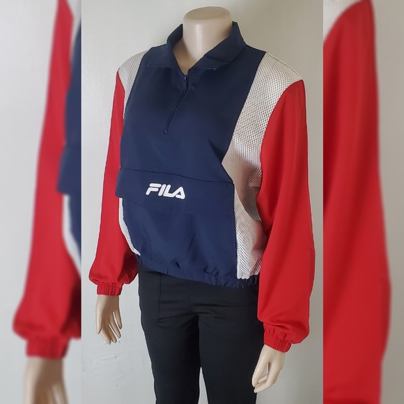 NWT FILA WINDBREAKER JACKER WOMEN'S MULTICOLOR - Picture 6 of 8